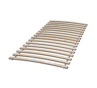Stella Trading Enrollable de Listones estables para Superficie de Descanso de 90 x 200 cm. Somier de láminas de Madera contrachapada de Abedul, ingeniería, Natural