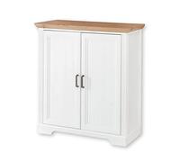 Stella Trading jazmín Cajonera Jasmin en Pino Brillante, Aspecto Cómoda de Estilo rústico con Mucho Espacio de Almacenamiento, Madera de ingeniería, Pinie/Roble Artisan, Kommode 1