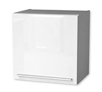 Stella Trading - Moderno Armario Colgante de Cocina con bisagras en Blanco, Espacioso Mueble de Cocina con Mucho Espacio de Almacenamiento, 50 x 50 x 34,6 cm (Ancho x Alto x Profundo)