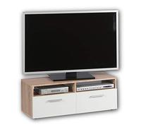Stella Trading Rana TV LOWBOARD - Roble Sonoma y Blanco