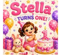 Stella Turns One!: Personalized First Birthday Book (Three Hearts Baby Books (Stella))