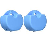 StellaPlast SP-221054hellblau Caja de ortodoncia con cierre a presión para el almacenamiento seguro de aparatos de ortodoncia, férulas de descarga y prótesis 5,0 cm x 7,7 cm x 4,0 cm (Paquete de 2)