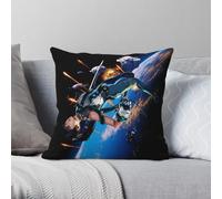 Stellar Blade Raven - Funda de almohada cuadrada de poliéster y lino, terciopelo, con cremallera, decorativa, funda de almohada para cama