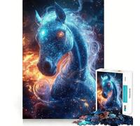 Stellar Phantom︰ El Caballo cósmico Rompecabezas de 1000 Piezas para Adolescentes Juguete de lógica Clara Pasatiempo Tranquilo Corte Perfecto Regalo clásico 50x75cm