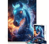 Stellar Phantom︰ El Caballo cósmico Rompecabezas de 1000 Piezas para Adolescentes Juguete de lógica Clara Pasatiempo Tranquilo Corte Perfecto Regalo clásico 50x75cm