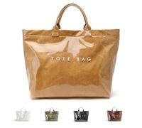 Stellaya Tote Bag, 2025 New Womens Letters Thick Pvc Tote Bag, Stellaya Womens Letters Print Large Kraft Paper (Yellow)