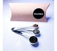 Stellenbest set de 3 cucharas medidoras para ingredientes en polvo o granulares, como té, café, especias, matcha, etc. Con tres tamaños: ½ gramo, 1 gramo y 2 gramos. Cucharas de acero inoxidable