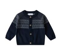 Stellou & friends Cárdigan para niñas y niños con botones efecto madera | Ropa de bebé de alta calidad 100% algodón - IV V