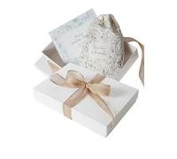 Stellou & Friends Set de regalo para bebé de cachemira con libro de bebé, caja de regalo para recién nacidos con manta de cachemira 100% y gorro, álbum de recuerdos "Mi primer año", regalos perfectos