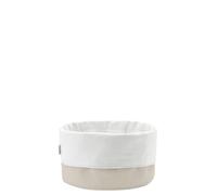 Stelton 1323 Bolsa de pan, arena / blanco, algodón, blanco, 23 x 23 x 21 cm