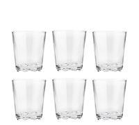 Stelton Drinking Glass Glacier Set of 6, Juego de vasos de agua transparentes de 250 ml
