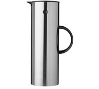 Stelton EM77 - caraffa sottovuoto a doppia parete per bevande calde/fredde - teiera e caffettiera con inserto in vetro, chiusura magnetica - 1 litro, stola