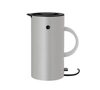 Stelton Hervidor de agua EM77 - Hervidor eléctrico, hervidor, tetera - ebullición rápida, bajo consumo de energía, filtro de cal extraíble, interruptor de seguridad - 1,5 litros, gris, enchufe europeo