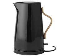 Stelton Hervidor de agua Emma - Hervidor eléctrico - Cafetera y tetera, escandinavo - filtro, interruptor de seguridad de cocción en seco con apagado, mango de madera de haya - 1,2 litros, color