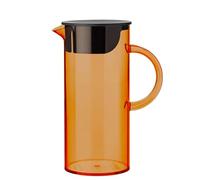 Stelton Jarra de agua EM77 - Nevera con tapa, asa, filtro de cubitos de hielo - Jarra moderna - Recipiente de plástico para servir bebidas frías, zumos de frutas y ponche - 1,5 litros, amarillo