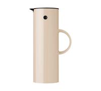 Stelton Jarra térmica EM77 - Jarra térmica de doble pared para bebidas calientes/frías - Tetera y café con inserto de cristal, cierre magnético, tapa de rosca, diseño vintage, 1 litro, Wheat