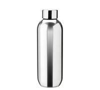 Stelton Keep Cool - Botella aislada al vacío de 0,6 L, acero inoxidable para bebidas calientes y frías, elegante, reutilizable, respetuosa con el medio ambiente, para batidos, zumos, té, 12 horas de
