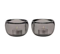 Stelton Set de 2 portavelas Ora Smoke