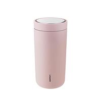 Stelton To-Go Click - Taza térmica de doble pared, con tapa de clic, 0,4 litros, color rosa suave