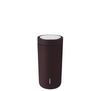 Stelton To-Go Click - Vaso térmico, termo de doble pared, resistente a la corrosión, a prueba de fugas, taza de café/taza de té con tapa Smart Click - Bebidas calientes y frías - 0,4 litros, color