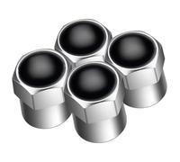 Stem Caps for Subaru for Impreza for Legacy WRX STI BRZ Forester Ascent Levorg XV WRC, Car Tyre Caps and Extender Set, Leak Proof and Corrosion Dust Covers Replacement(A-silver)