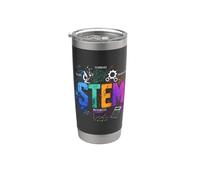 STEM Educación Ciencias Ingeniería Matemáticas Ropa Niños Niñas Vaso térmico de acero inoxidable de doble pared