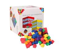 STEM Educational Foam Cubes Count Multicolor 0.4 Inch Building Blocks For Creative Play STEM Starter Kits Compatibles Cubes