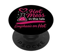 Stem Girl Women in Science Sassy Scientist Smart es Sexy PopSockets PopGrip Adhesivo