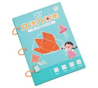 STEM Intent - Juego de geometría de papel estereoscópico para niños, aula, aprendizaje de matemáticas manipulativo a través de actividades artesanales, libro de trabajo de matemáticas para niños
