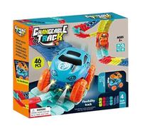 Stem - Juego de pista de carreras de coches para niños - Coche interactivo LED | Para sala de estar, dormitorio, actividad familiar, guardería, preescolar, guardería, guardería, educación en el hogar