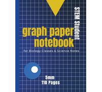 STEM Lab Student Notebook - Biology Edition: 5mm Graph Paper for Biology Classes & Science Notes - 110 Pages, 8.5 x 11-inch Grid Paper