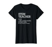 Stem Profesor Definición Ciencia Tecnología Ingeniería Matemáticas Camiseta gráfica económica, Mujer, Negro, S