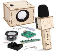 Stem Projects - Máquina de karaoke para niños de 8 a 12 años, 12 a 14 años, kit de ciencia para construir su propio altavoz Bluetooth y micrófono, kit electrónico para niños de 9 a 12 años, regalo de