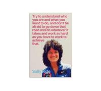 STEM Role Model Portrait Quote Canvas, Inspirational Wall Art for Study Room or Kids Bedroom(Framed,12x18inch(30x45cm))