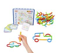 STEM Sticks, juguetes de aprendizaje inteligentes de madera, kit de actividades interactivas para niños, fácil de jugar, herramienta educativa, accesorio creativo para niños niñas, escuela en casa, au