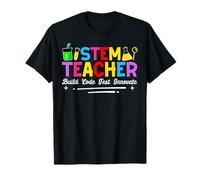 Stem Teacher Build Code Test Innovate Camiseta