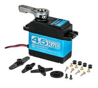 Stemedu Motor sin núcleo de 45 kg y 7,4 V de alto par de torsión, servo digital, engranaje de matel completo, resistente al agua, 5-8 V, para bricolaje robótico RC 1:10 1:8, coche/camión/oruga/barco