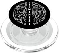 Steminist - Mujeres en Ciencia, Tecnología, Ingeniería, Matemáticas Stem PopSockets PopGrip para MagSafe
