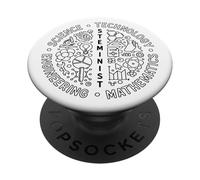Steminist para Mujeres maestras o Estudiantes Feminismo PopSockets PopGrip Adhesivo