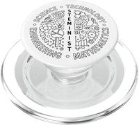 Steminist para Mujeres maestras o Estudiantes Feminismo PopSockets PopGrip para MagSafe
