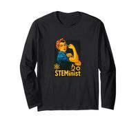 Steminist Rosie The Riveter Retro Feminista Manga Larga