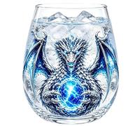 Stemless Whiskey Glasses - Vasos de whisky con diseño de dragón en 3D