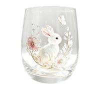 Stemless Wine Glass - Animal Flower , Decorative Drinking Cup, Glass Use