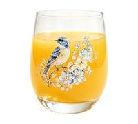 Stemless Wine Glass - Animal Flower , Decorative Drinking Cup, Glass Use
