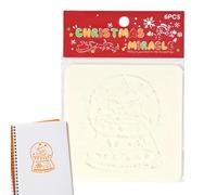 Stencil natalizi per lavoretti riutilizzabili, stencil natalizi per la pittura,stencil da disegno multiuso Stencil per albero di Natale - Modelli versatili per disegni natalizi, stencil per motivi nat