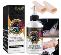 Stencil Tattoo Transfer 150 ml - Gel Profesional para Transferencia de Tatuajes - Líquido para Tatuadores - Alta Precisión y Fijación de Larga Duración - Evita Borrados, Manchas y Repeticiones