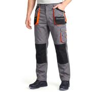 Stenso Des-Emerton - Pantalones de Trabajo para Hombre Slim fit | Pantalones de trabajo para hombre con grandes bolsillos delanteros, bolsillos multifunción, refuerzo 600D