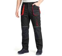Stenso Des-Emerton - Pantalones de Trabajo para Hombre Slim fit | Pantalones de trabajo para hombre con grandes bolsillos delanteros, bolsillos multifunción, refuerzo 600D