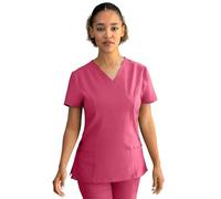 Stenso Nobby Uniformes Sanitarios Mujer Elastica - Casaca Sanitaria Mujer Stretch - Camisa Sanitaria Spandex Fucsia Claro M