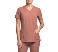 Stenso Nobby Uniformes Sanitarios Mujer Elastica - Casaca Sanitaria Mujer Stretch - Camisa Sanitaria Spandex Color de Malva XS